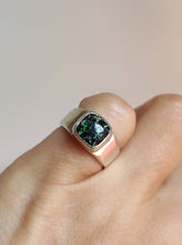 Load image into Gallery viewer, A person wearing a Leopard Opal Silver Ring S by Kathrin Jona.
