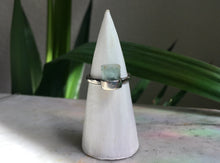 Load image into Gallery viewer, Light Blue Aquamarine ring in sterling silver by Kathrin Jona.

