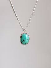 Load image into Gallery viewer, A Kathrin Jona Lil&#39; Turquoise Necklace with a turquoise stone.
